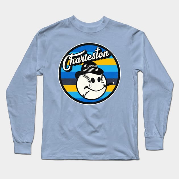 Defunct Charleston Charlies Baseball Team Long Sleeve T-Shirt by Defunctland